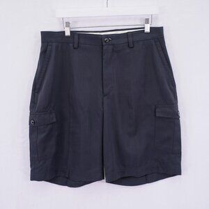 Island Republic‎ Cargo Shorts Black 34 / 9.5 Mid Rise Polyester